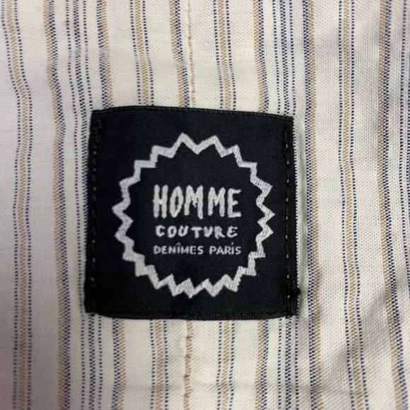 DANIELE ALESSANDRINI Size L Khaki Cotton Buttoned Vest - Picture 6 of 8